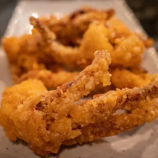 Squid Kara Age. YES THEY USE IKAGESO!! (Squid Legs)!!! $6.95.