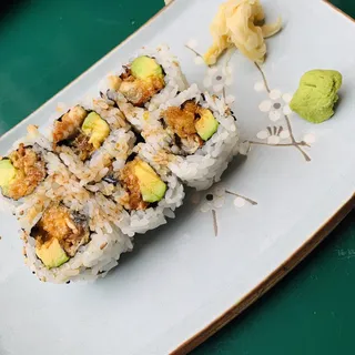 Spicy Crunchy Eel and Avocado Roll