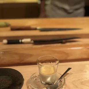 drink, sushi and sashimi