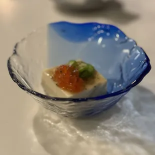Ikura, okra, Tofu