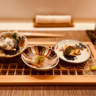 1-Oyster, Halibut, and Abalone