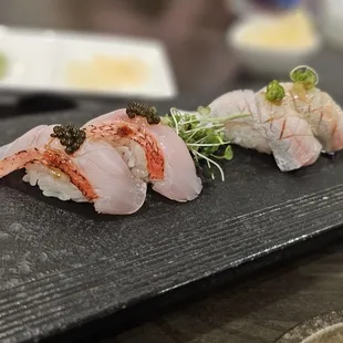 Kinmedai and kanpachi