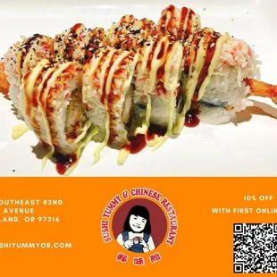 a picture of a sushi