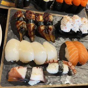 food, sushi, sashimi, sushi and sashimi