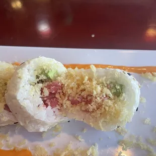 Too much rice. I prefer eat fish not rice!