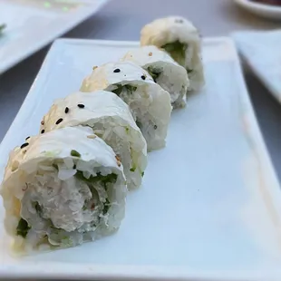 Blue crab roll