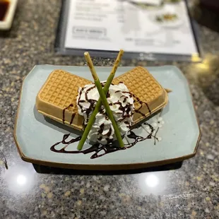 Waffle ice cream
