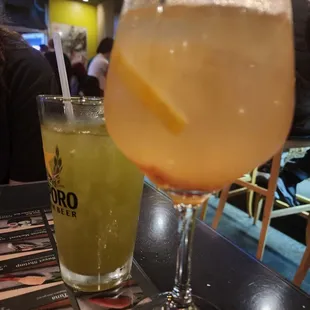 iced Green Tea and White Sangria