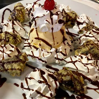 Tempura Brownie with Ice Cream