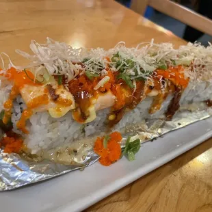 pink dragon roll