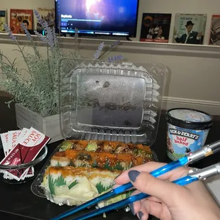 In order from top to bottom! Dragon roll King Kong roll Rock and roll roll