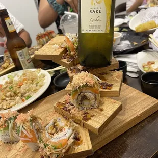 My sushi was delicious. We love this sake !!!!