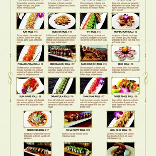 Reduced prices! New menu (updated 6/18/23)