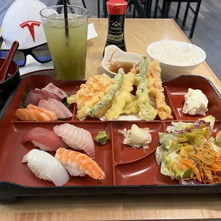 Yum. Sushi, sashimi, and tempura was great