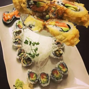 sushi and sashimi, sashimi, food, sushi