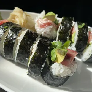 Mango Hamachi and Spicy Tuna