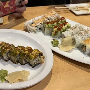 sushi, sashimi, sushi and sashimi, food