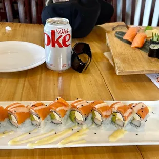 Polar Bear Special Roll with Diet Coke
