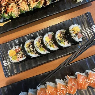 food, sushi and sashimi