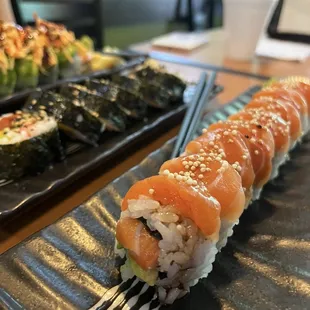 food, sushi and sashimi, sushi, sashimi