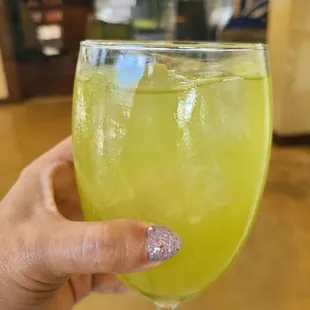 Iced green tea