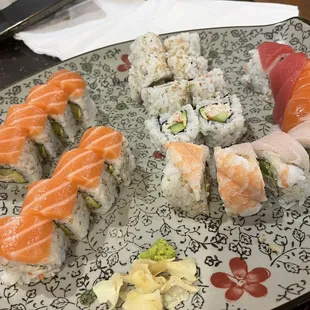 Cali, rainbow, sunshine roll