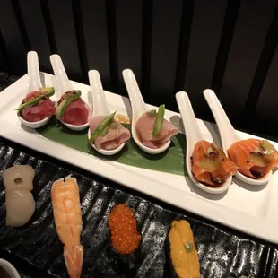 food, sashimi, sushi and sashimi, sushi