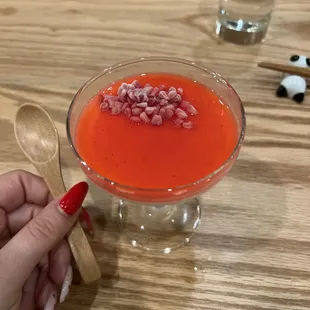 Raspberry Yuzu Panna Cotta