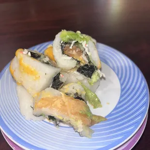 Left over El Paso roll and nigiri rice
