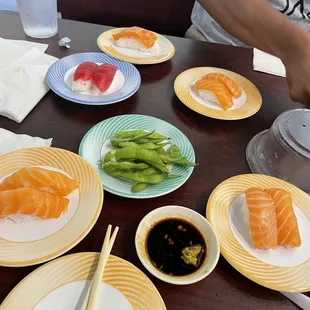 sushi and sashimi, food, sashimi, sushi