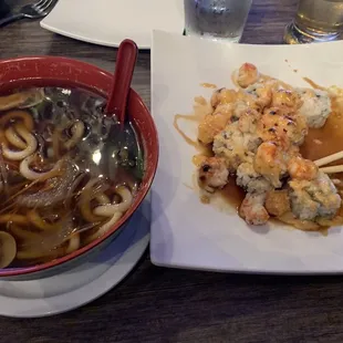 Udon soup and Lobster Hills
