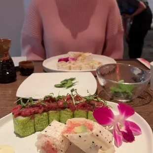 food, sushi and sashimi