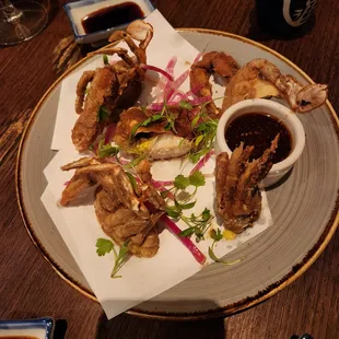 Soft shell crab appetizer