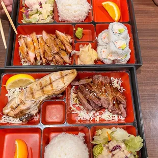 sashimi, sushi, sushi and sashimi, food