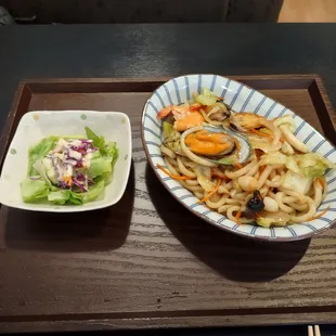 Stir Fried Seafood Udon