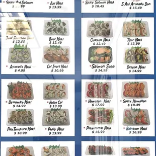 Updated 2023 menu