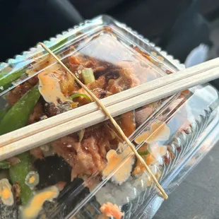 Cruchy Maki with some complimentary edamame