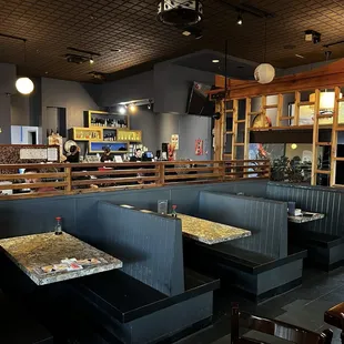sushi and sashimi, interior