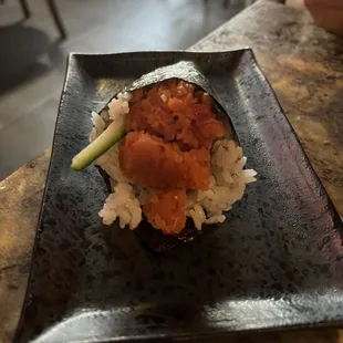 Spicy tuna hand roll