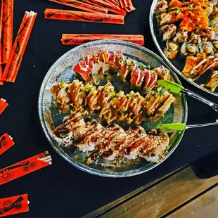 We cater