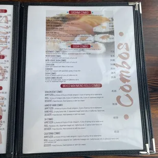 the menu