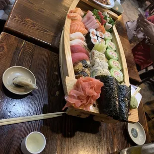 Sushi boat.