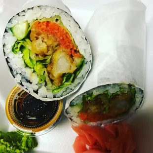 Crouching dragon sushi burrito