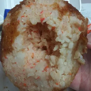 The whole is where the shrimp were.