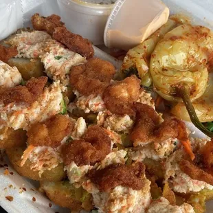 chicken wings and fried chicken, food