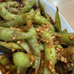 Garlic Edamame