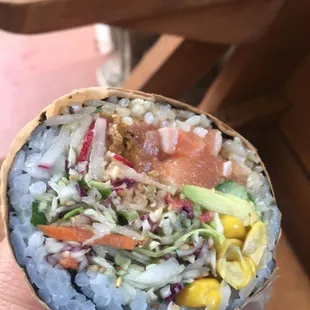 Salmon Poke Burrito