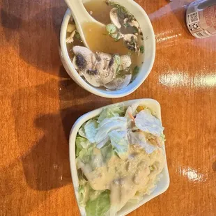 Complementary salad