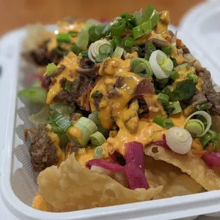 Bulgogi Wanton Nachos