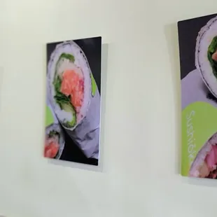 Sushi burrito wall art